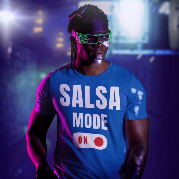 T-Shirt Uomo Sportiva in tessuto morbido e leggermente lucido "Salsa ON"