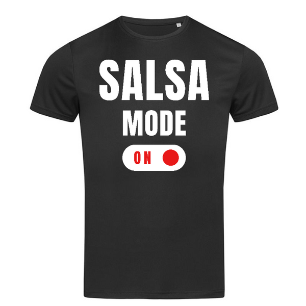 T-Shirt Uomo Sportiva in tessuto morbido e leggermente lucido "Salsa ON"