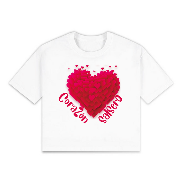 T-Shirt Crop Top "Corazón Salsero"